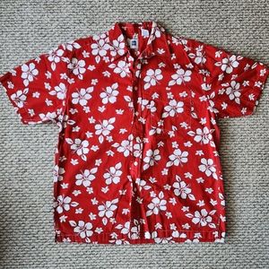 Gap Factory Mens Hawaiian Button Down Shirt